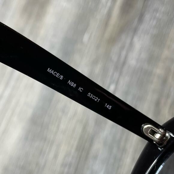 Jimmy Choo Women's Black MACE/S NS8/IC Plastic Frame Sunglasses sz 53-21-145 - Picture 5 of 12